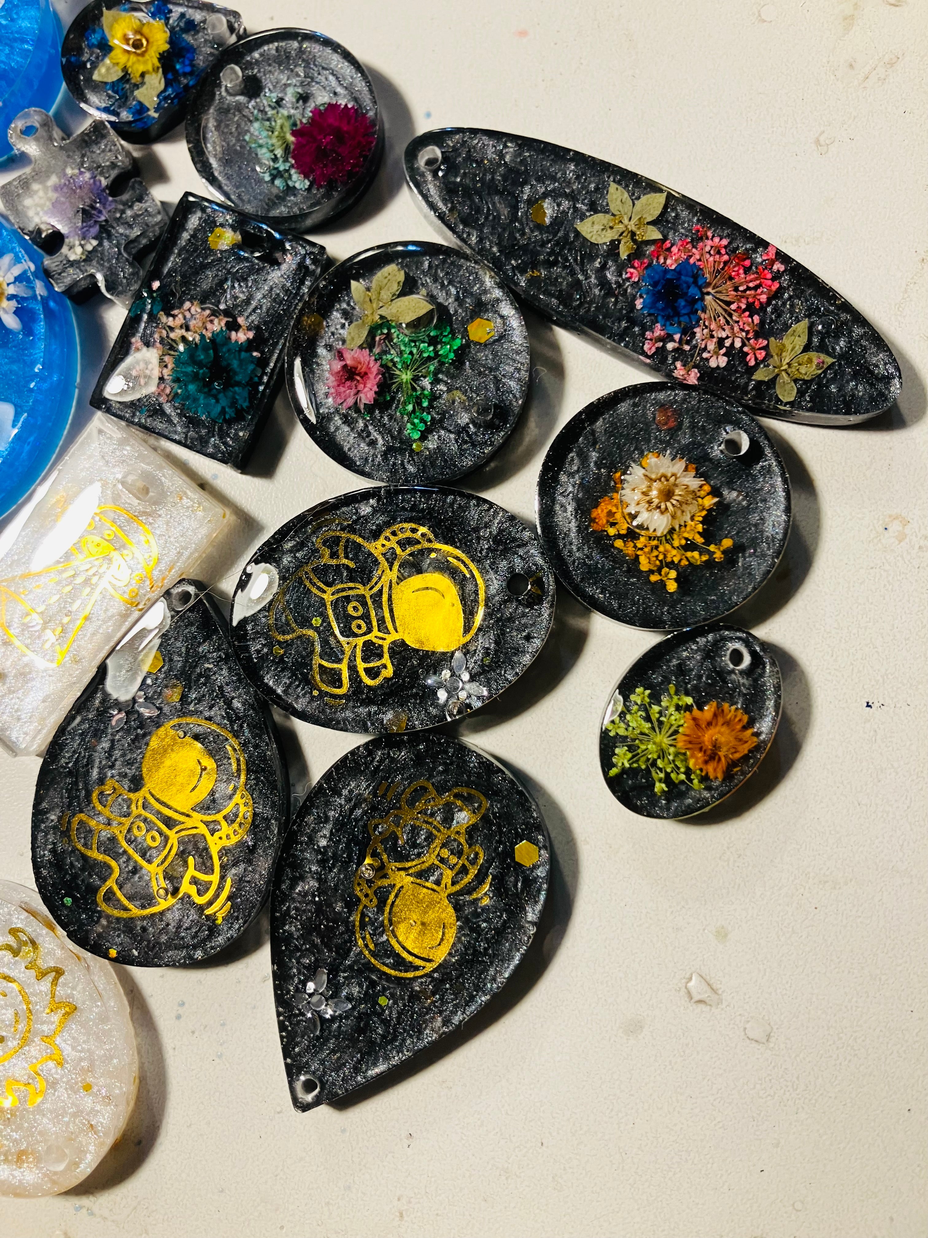 Pendants keychains earrings!!