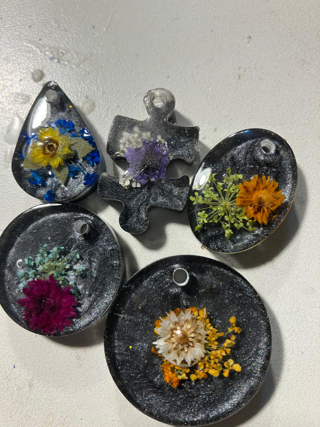 Pendants keychains earrings!!