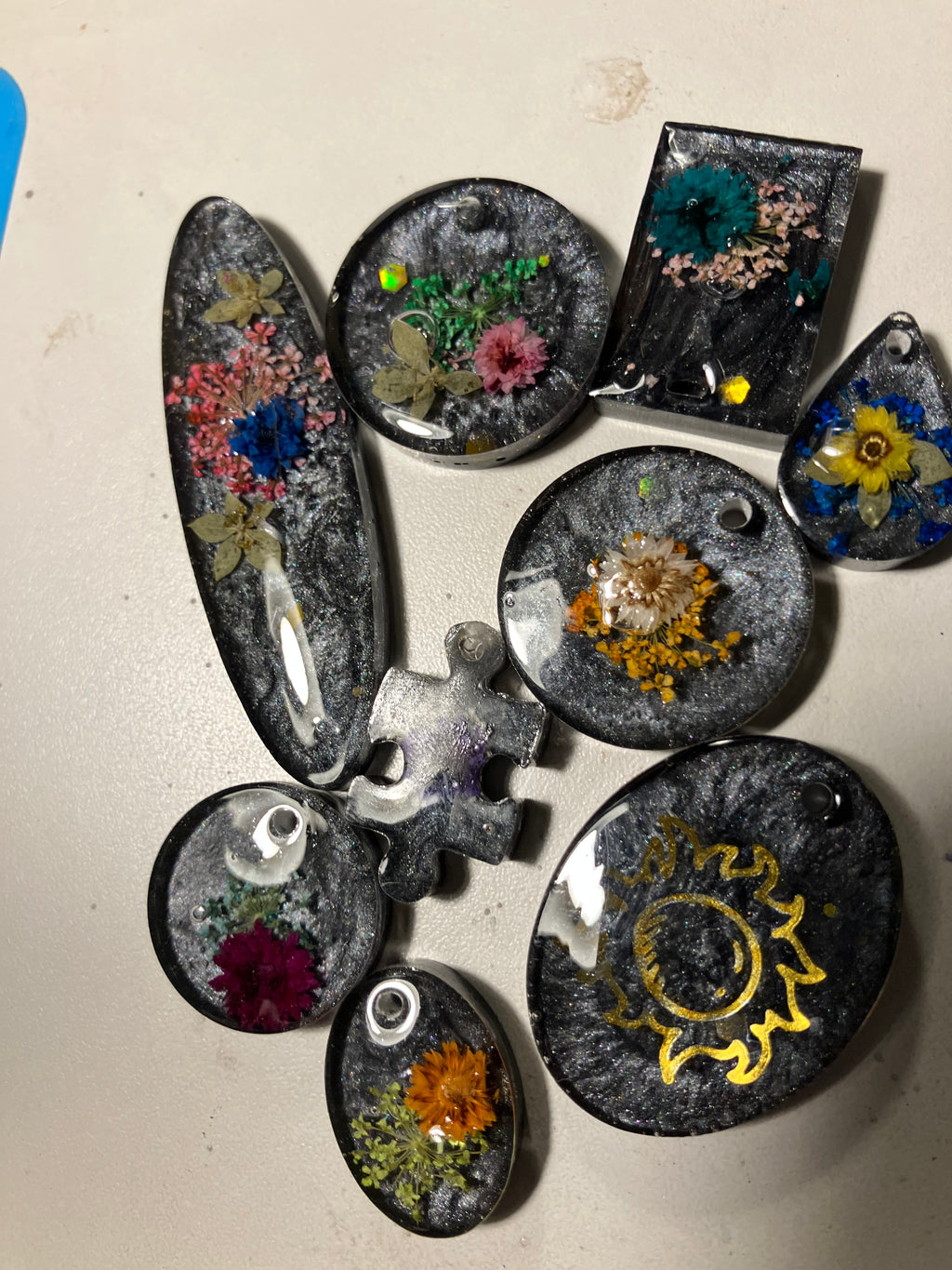 Pendants keychains earrings!!