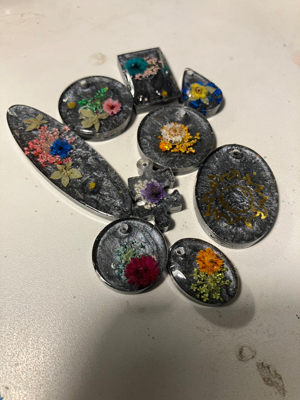 Pendants keychains earrings!!