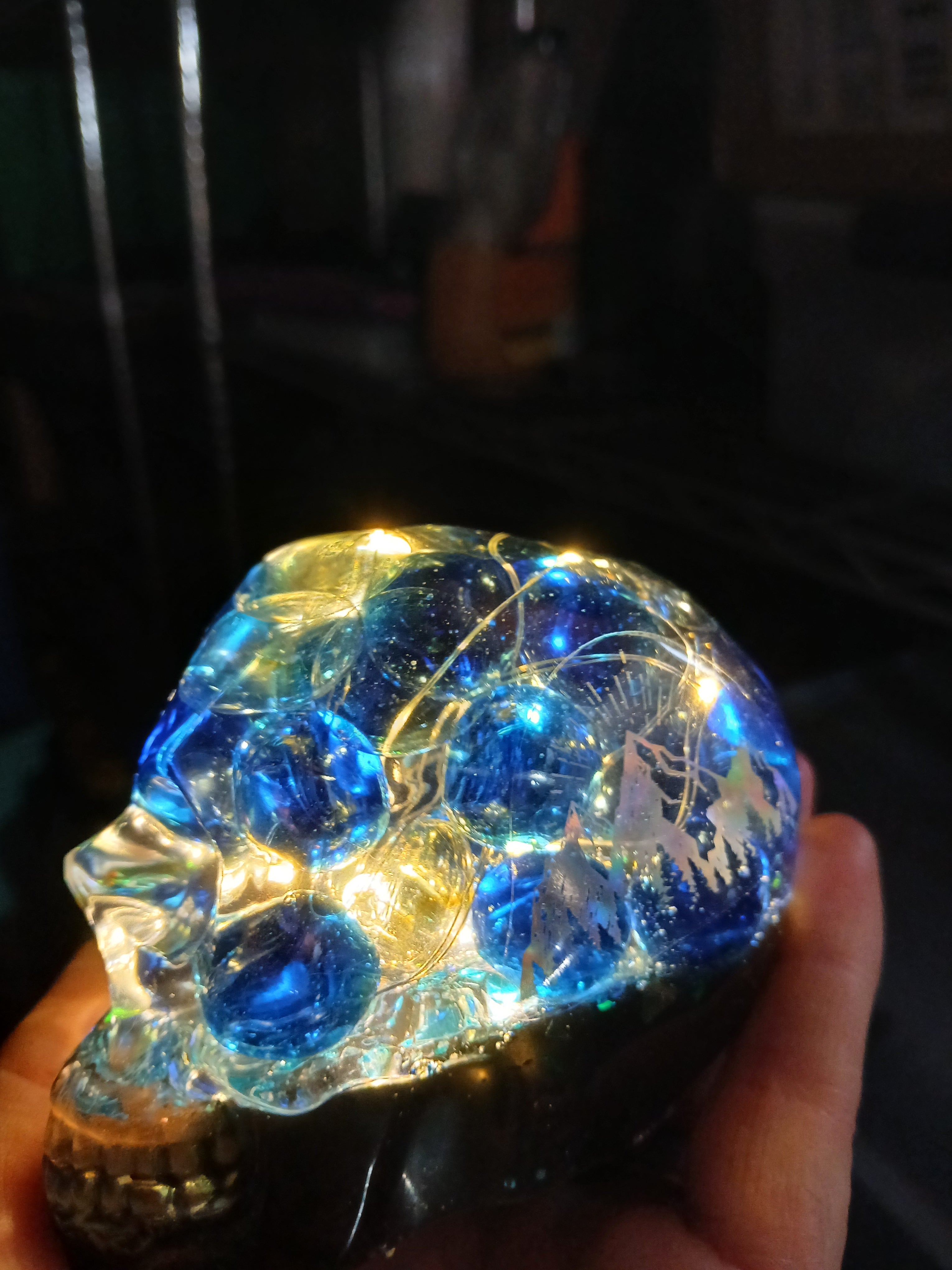 Fairy light skulls