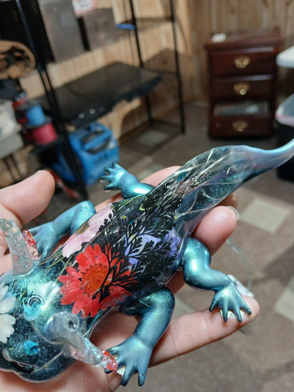 Custom resin Axolotl