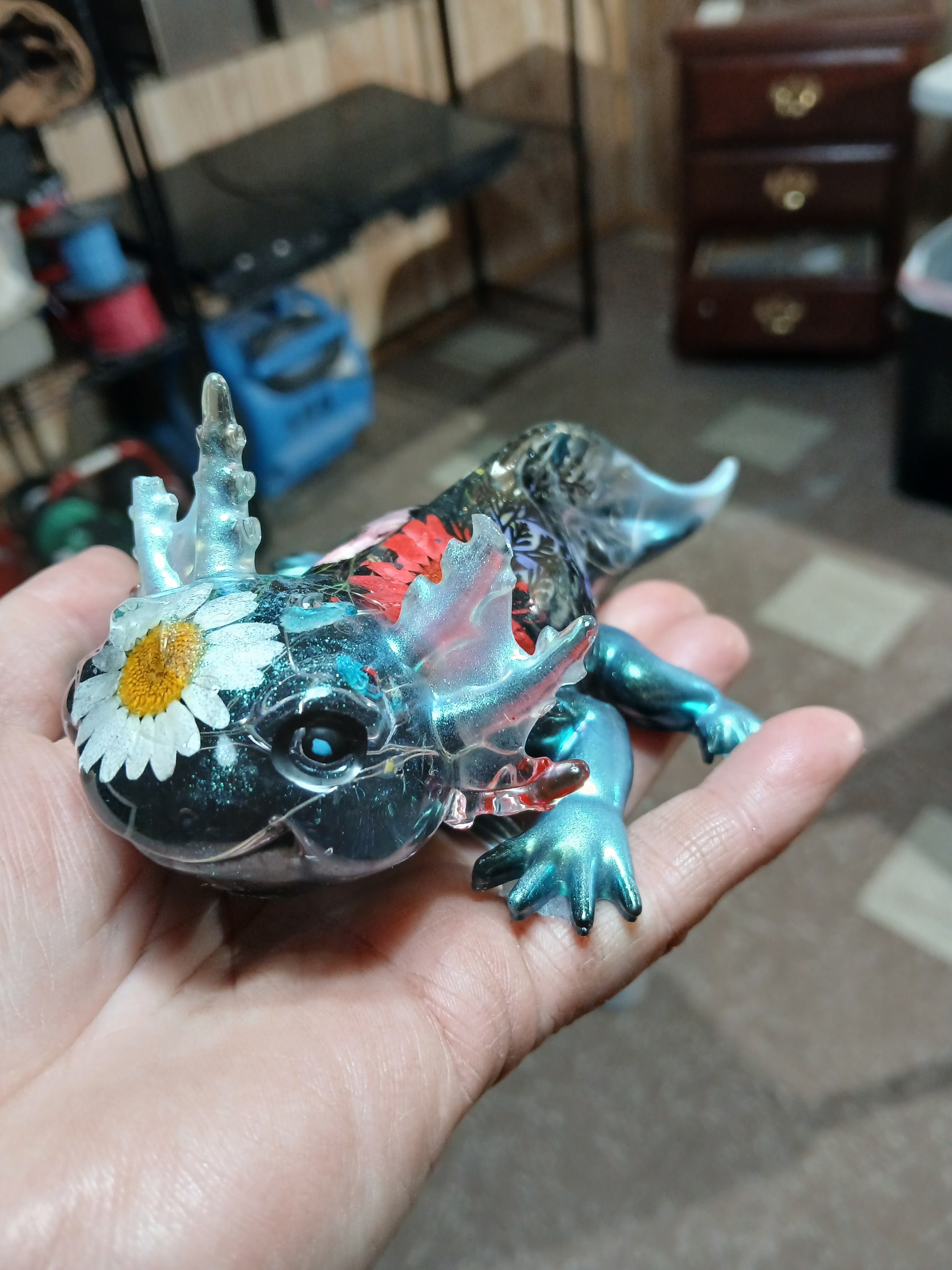 Custom resin Axolotl