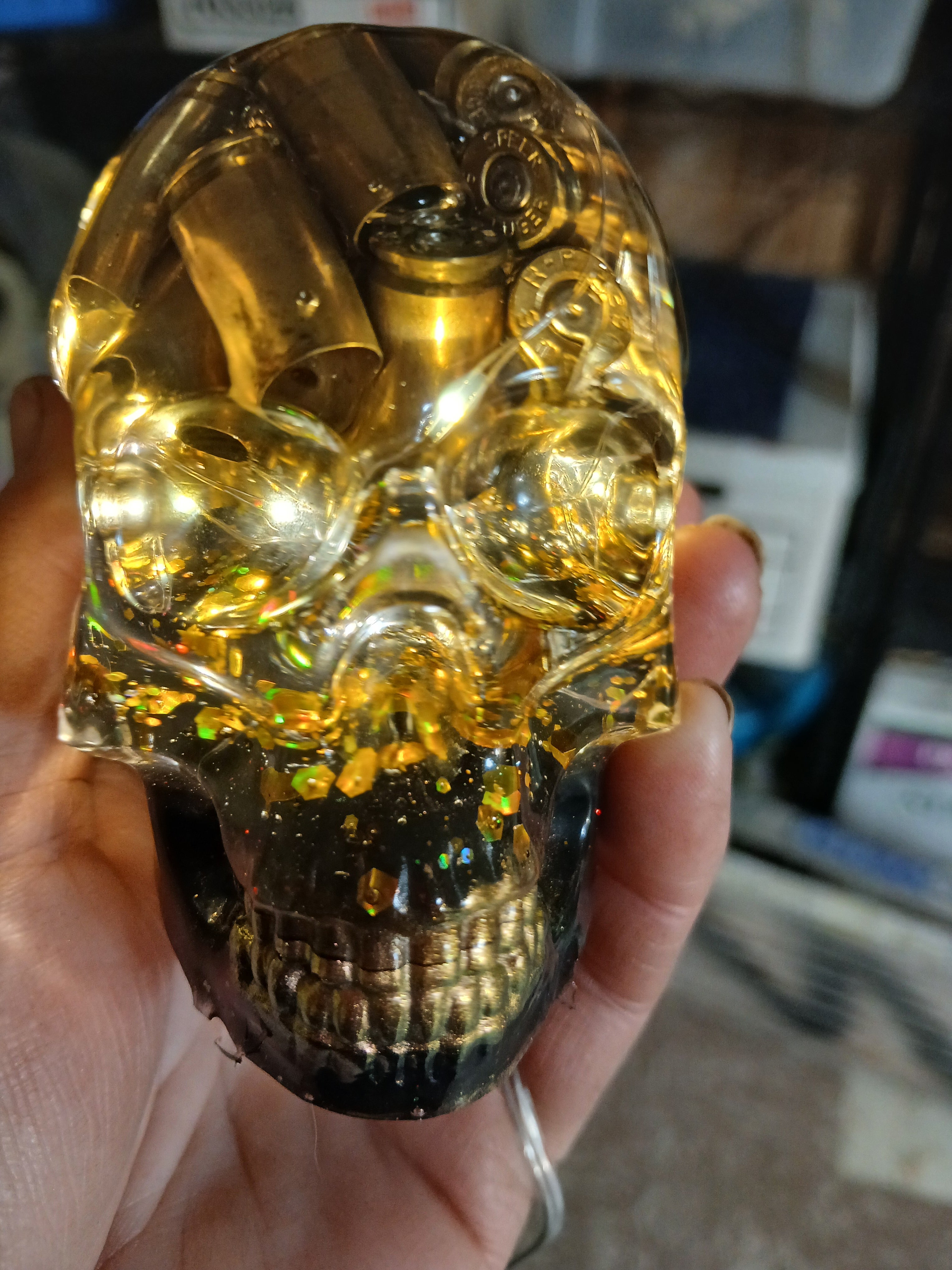 Fairy light skulls
