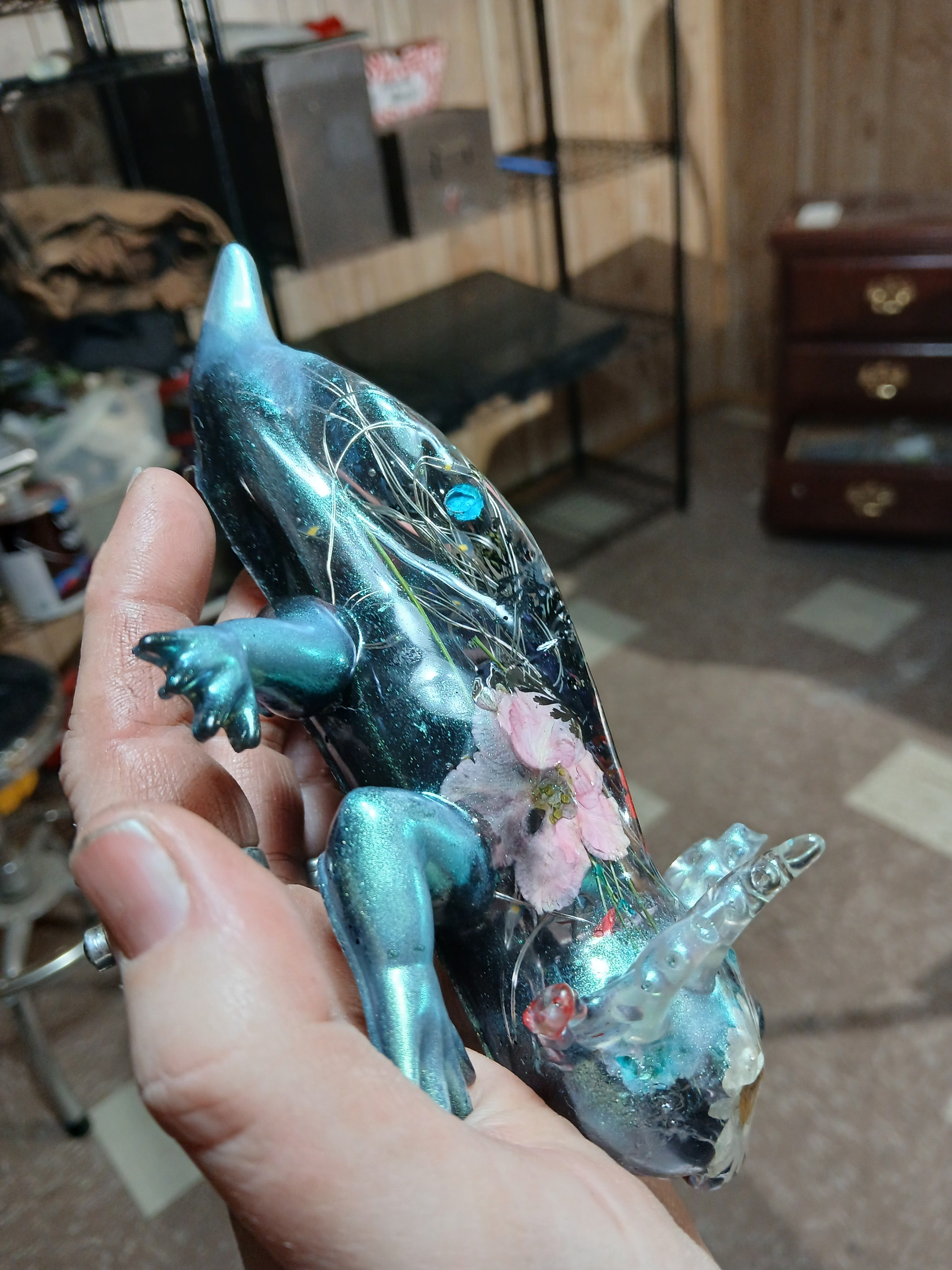 Custom resin Axolotl