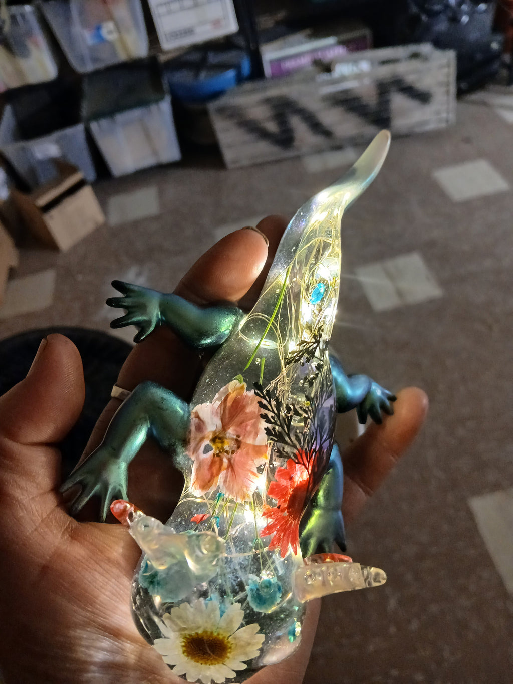 Custom resin Axolotl